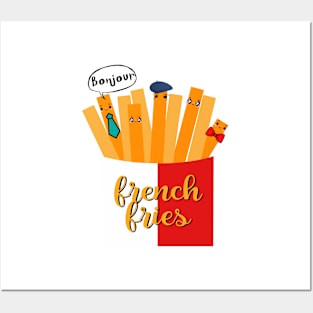 french fries Posters and Art